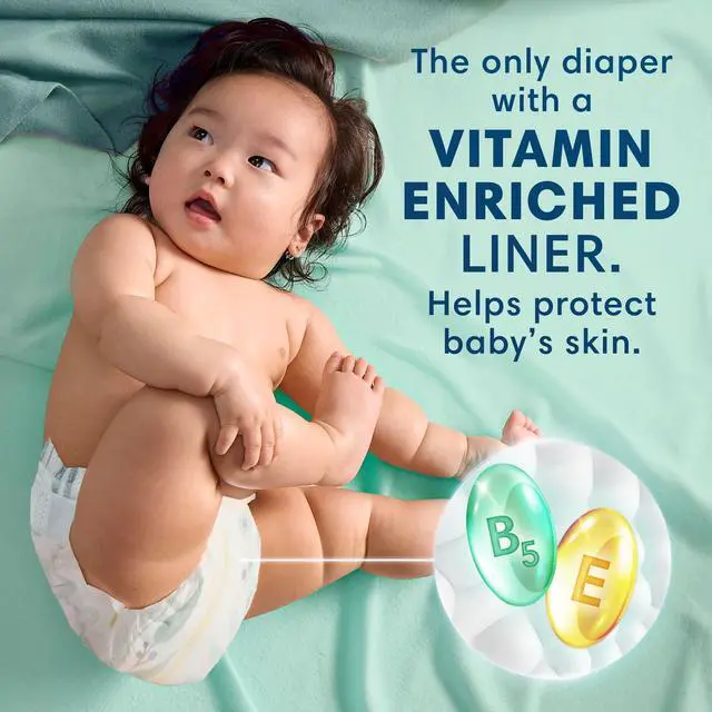 Alt view image 3 of 7 - Pure Baby Diapers, Size 3 (16-28 lbs), 116, Up to 100% Leakproof, Premium Hypoallergenic Soft Diapers