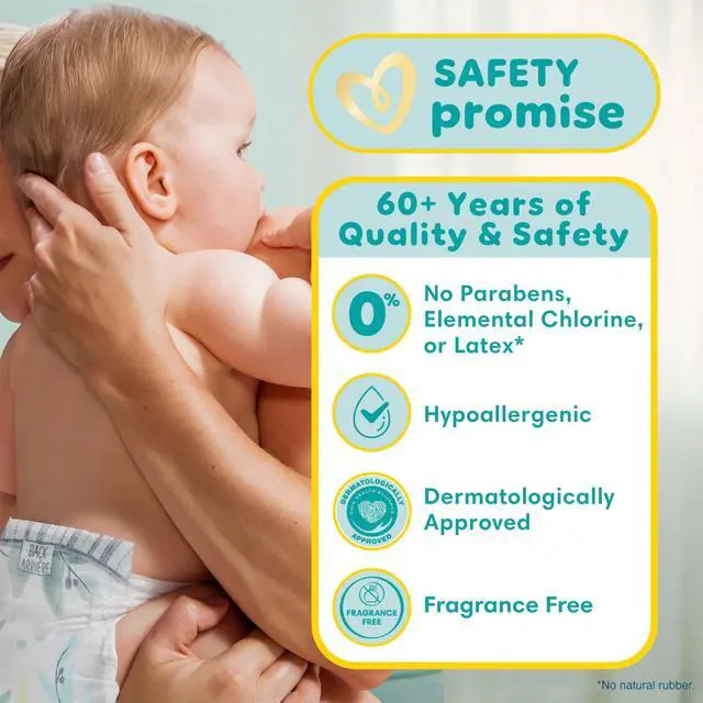 Alt view image 4 of 7 - Pure Baby Diapers, Size 3 (16-28 lbs), 116, Up to 100% Leakproof, Premium Hypoallergenic Soft Diapers
