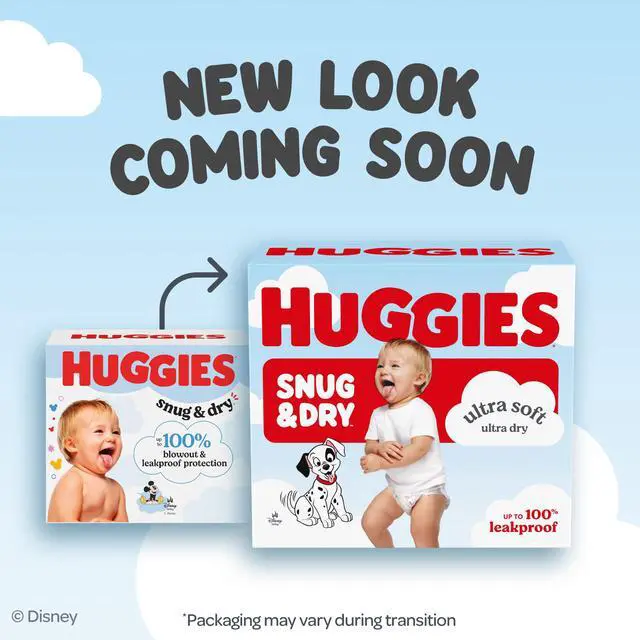 Alt view image 2 of 7 - Size 3 Diapers, Snug & Dry Baby Diapers, Size 3 (16-28 lbs), 104 Count, Packaging May Vary