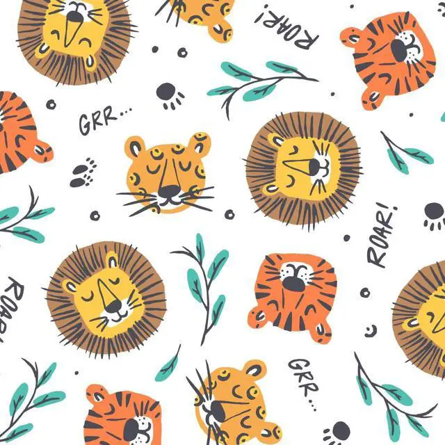 Alt view image 6 of 7 - Diapers, Size 5 (27 lbs) Wild Cats, 72 Count Value Pack of Premium Disposable Baby Diapers, Hypoallergenic with Soft, Cloth-Like Feel