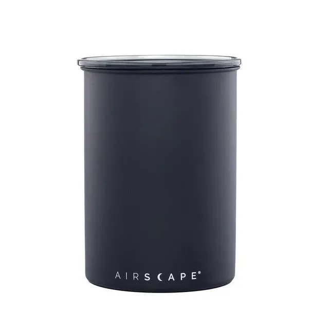 Alt view image 6 of 7 - AirScape Planetary Design Stainless Steel Coffee Canister | Food Storage Container | US Patented Inner Plunger Lid REMOVES Excess Oxygen | Don't Buy airtight, Buy AIR-Less | (Medium, Matte Black)