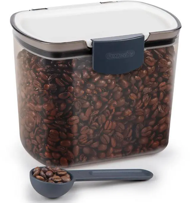 Main image of 1.5-Quart Coffee Storage Container with Scoop Tinted, Airtight Plastic