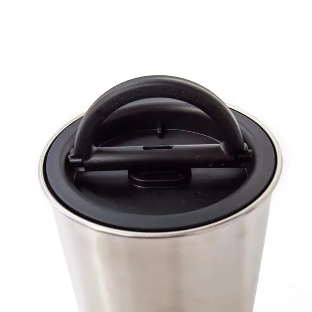 Alt view image 6 of 7 - Airscape Stainless Steel Coffee Canister | Food Storage Container | US Patented Inner Plunger Lid REMOVES Excess Oxygen | Don't Buy airtight, Buy AIR-Less | (Medium, Brushed Copper)