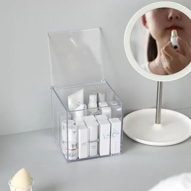 Alt view image 4 of 7 - Coffee Pod Holder with Lid, 5 x 5 inch Acrylic Storage Box for Nespresso VertuoLine Capsule K Cup Kcup Holder Coffee Pod Tea Bag Candy Storage Organizer Container