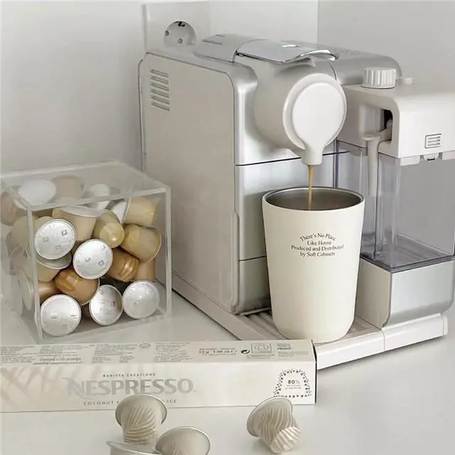 Alt view image 7 of 7 - Coffee Pod Holder with Lid, 5 x 5 inch Acrylic Storage Box for Nespresso VertuoLine Capsule K Cup Kcup Holder Coffee Pod Tea Bag Candy Storage Organizer Container