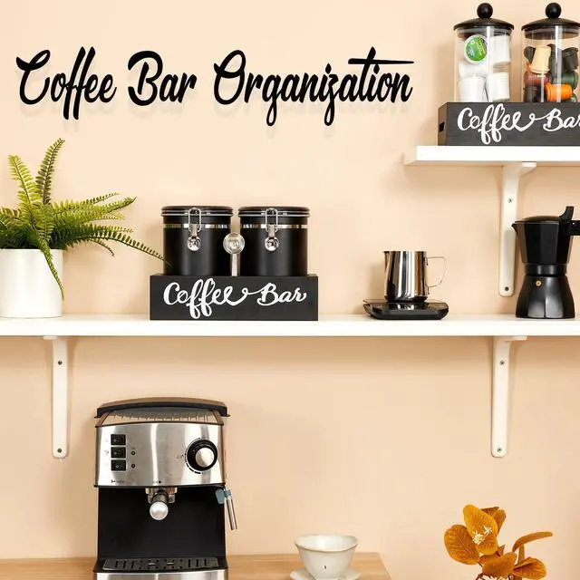 Alt view image 5 of 6 - 2×63OZ Stainless Steel Coffee Container with Shelf and Scoop for Coffee Bar