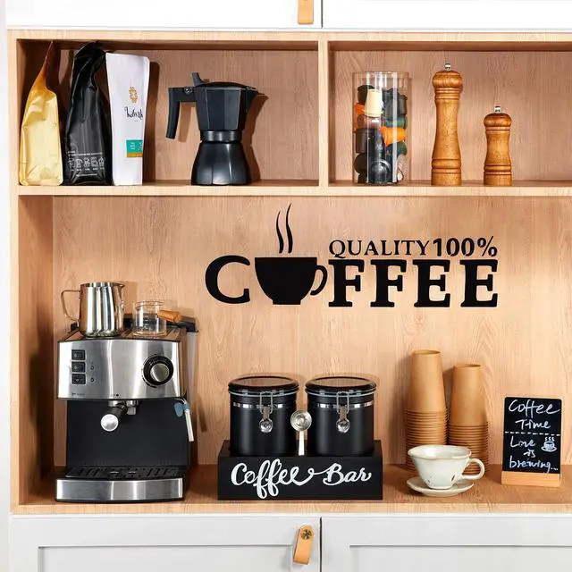 Alt view image 6 of 6 - 2×63OZ Stainless Steel Coffee Container with Shelf and Scoop for Coffee Bar