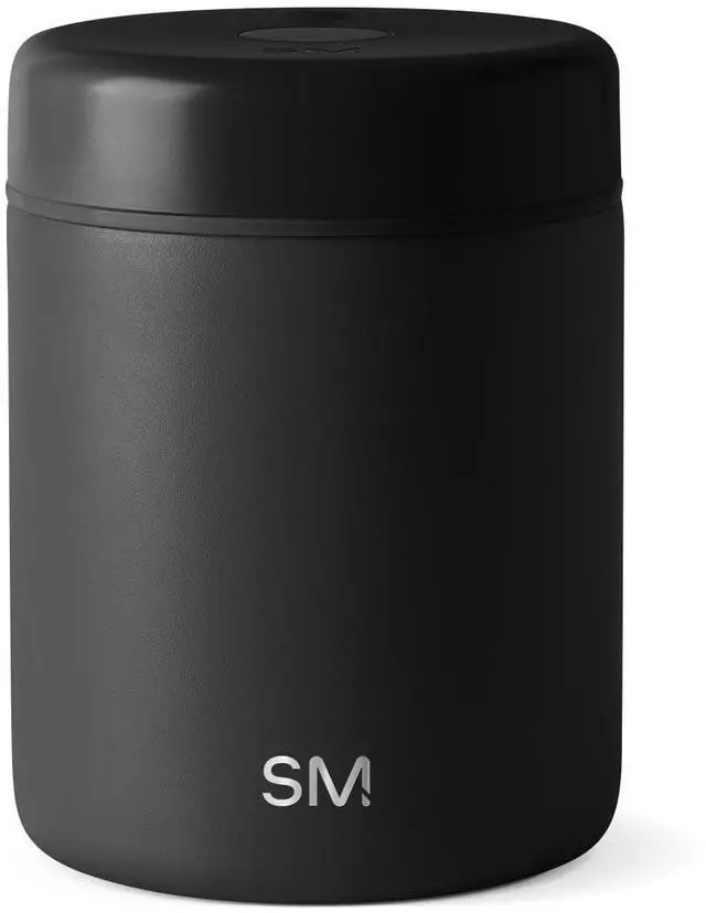 Main image of Delta Coffee Canister | Airtight Vacuum Seal with Auto-Reseal Technology | Ceramic Lined Stainless Steel Container for Coffee Grounds, Beans, Tea | 1.1L, Midnight Black