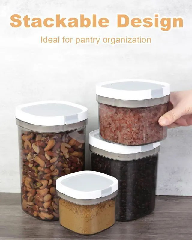 Alt view image 2 of 7 - Airtight Coffee Storage Container with Magnetic Scoop, 0.7 Qt Coffee Bean and Ground Coffee Canister, Durable, Keeps Coffee Fresh & Dry, Easy to Clean