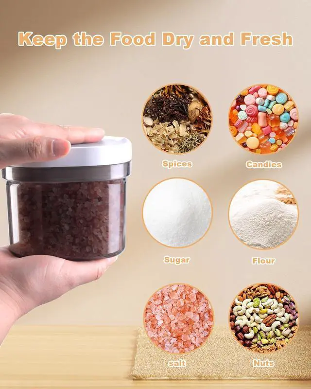Alt view image 5 of 7 - Airtight Coffee Storage Container with Magnetic Scoop, 0.7 Qt Coffee Bean and Ground Coffee Canister, Durable, Keeps Coffee Fresh & Dry, Easy to Clean