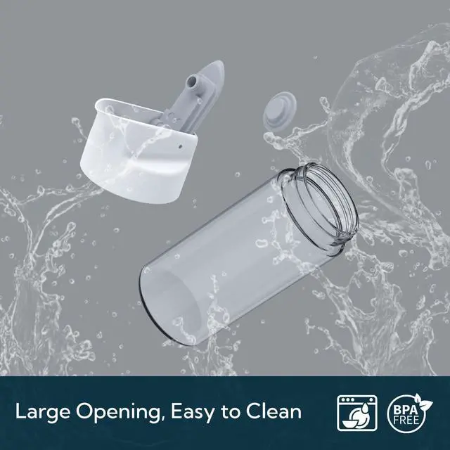Alt view image 6 of 6 - Glass Creamer with Fresh-Keeping Lock Mechanism, Drip-free Spout, 12 oz Milk Pitcher with Lid, Borosilicate Glass Creamer Container, Dishwasher Safe