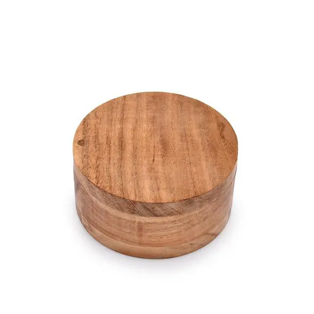 Alt view image 3 of 6 - Salt and Pepper - 2 Compartment Swivel Lid with Magnet to Keep Dry Kitchen Seasonings Storage Containers (4.75" x 4.75" x 2.5")