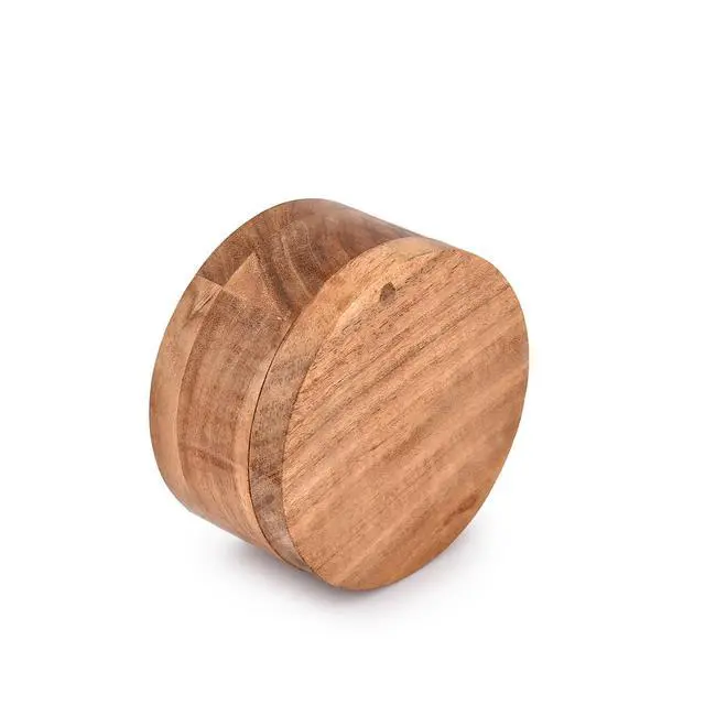 Alt view image 4 of 6 - Salt and Pepper - 2 Compartment Swivel Lid with Magnet to Keep Dry Kitchen Seasonings Storage Containers (4.75" x 4.75" x 2.5")
