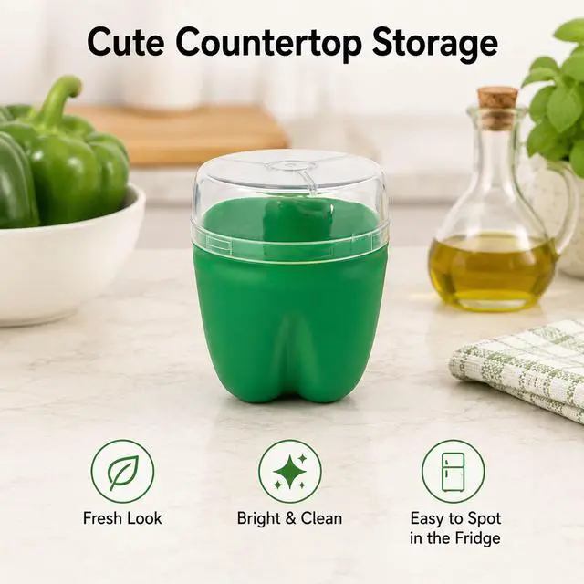 Alt view image 2 of 7 - Pepper Keeper - Reusable Pepper Storage Containers and Organizer