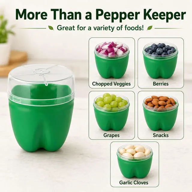 Alt view image 3 of 7 - Pepper Keeper - Reusable Pepper Storage Containers and Organizer