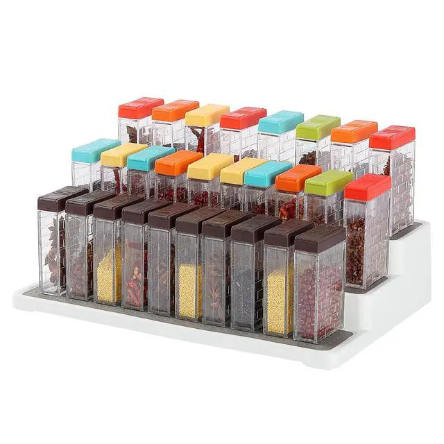 Alt view image 7 of 7 - Spice Containers with Shaker Lids, 6 Pack Gray