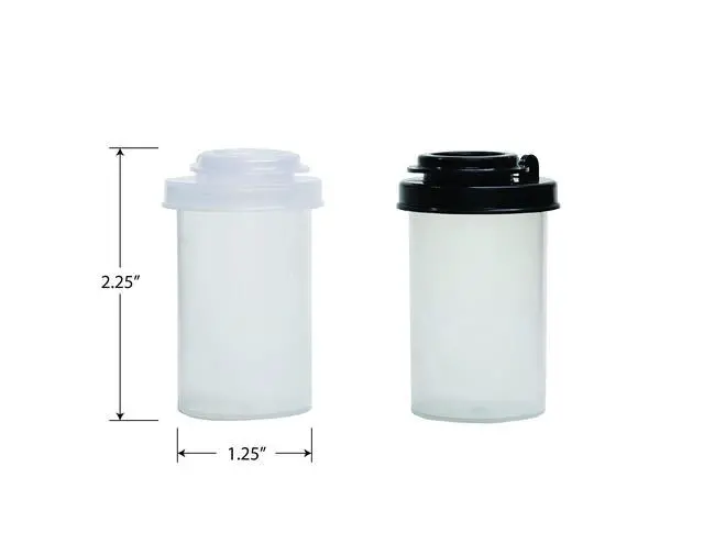 Alt view image 6 of 7 - Salt and Pepper Shakers Moisture Proof Set, Perfect to go Camping Picnic Outdoors Kitchen Lunch Boxes Travel Spice Set Clear with Black Lids Plastic Airtight Jar Dispenser 5 small