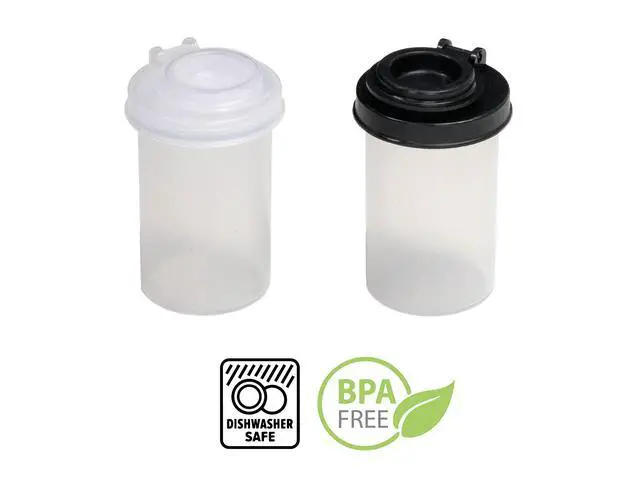 Alt view image 5 of 7 - Salt and Pepper Shakers Moisture Proof Set, Perfect to go Camping Picnic Outdoors Kitchen Lunch Boxes Travel Spice Set Clear with Black Lids Plastic Airtight Jar Dispenser 5 small