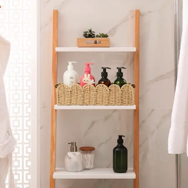 Alt view image 5 of 7 - Toilet Paper Storage Basket Bathroom Counter Organizer Wicker Baskets for Organizing Cute Basket for Apartment Bedroom Nursery Room Kitchen Bathroom Decor -Beige
