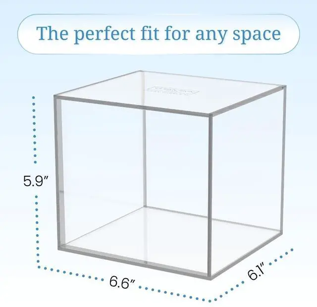 Alt view image 3 of 7 - Clear Acrylic Box for Clean Towels XL (NOT Included), Container For 50 Disposable Clean Towels XL, Face Towelettes Bathroom Counter Storage, Bin for Cleansing Facial Dry Wipes