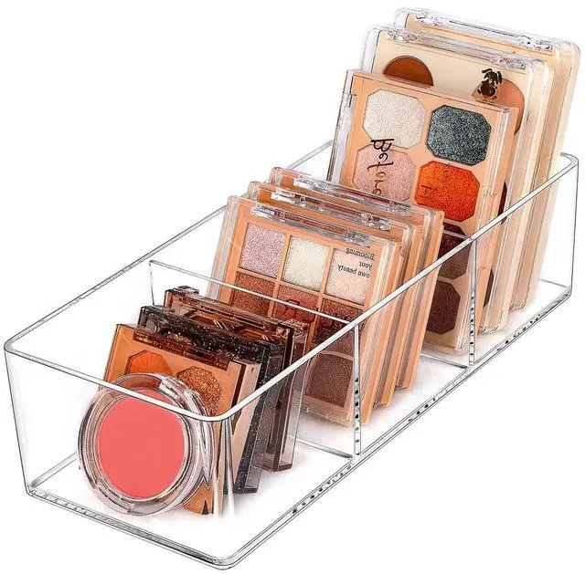 Main image of Acrylic Organizers, Bathroom Organizer for Drawer, Cosmetic Display Cases for Vanity, Countertop, Desk, Kitchen, and Makeup Storage, 3-Section