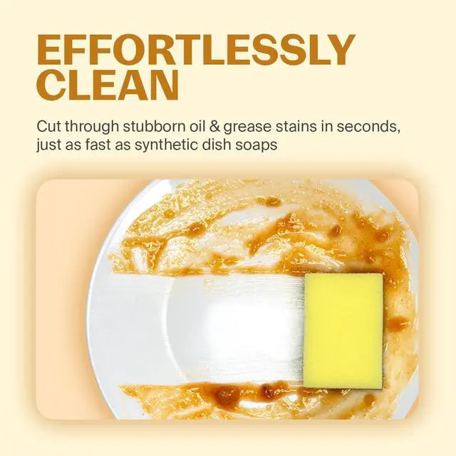 Alt view image 4 of 7 - Natural Dish Soap Tropical Pineapple Scent - 16.9oz 1 Pack - 99% Plant Based Dish Liquid - Hypoallergenic Dish Soap from Discarded Pineapple Peels