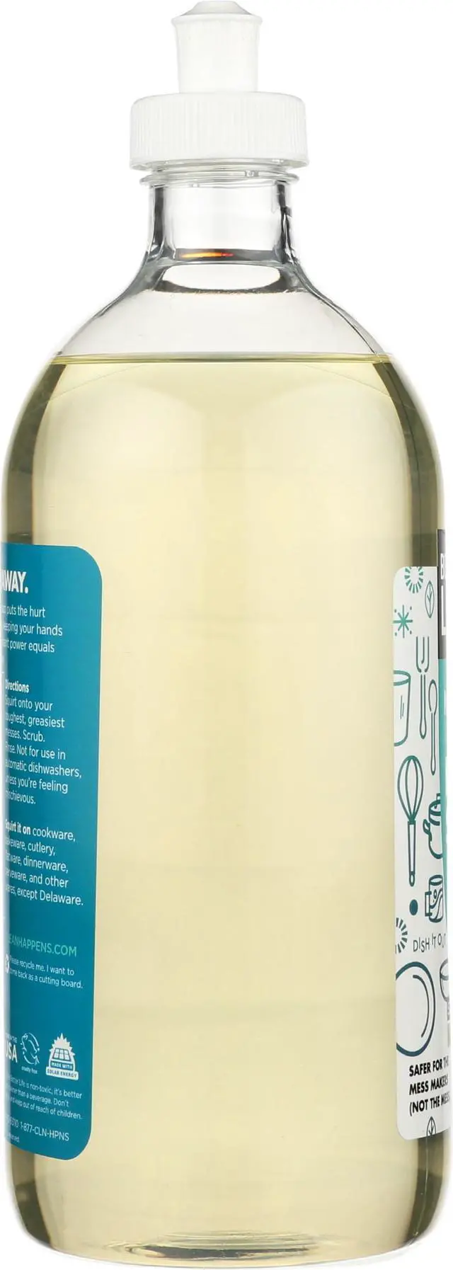 Alt view image 6 of 7 - Dish Soap - Liquid Dishwashing Soap with Vitamin E and Aloe for Home & Kitchen Sink - No Gloves Required Kitchen Soap for Sensitive Skin - 22oz Lemon Mint