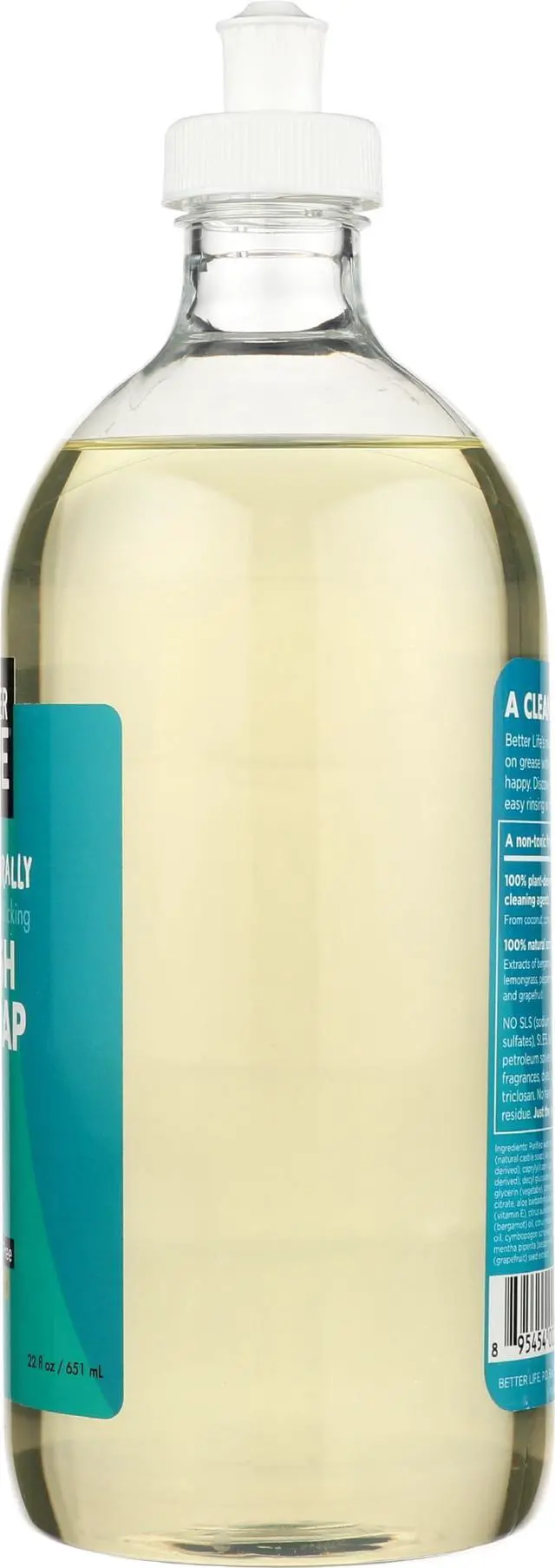 Alt view image 7 of 7 - Dish Soap - Liquid Dishwashing Soap with Vitamin E and Aloe for Home & Kitchen Sink - No Gloves Required Kitchen Soap for Sensitive Skin - 22oz Lemon Mint