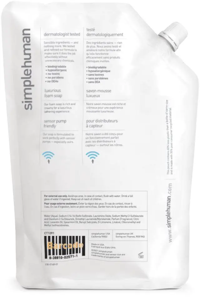 Alt view image 2 of 7 - Lavender Mint Dish Soap Refill Pouch, 34 Fl Oz.