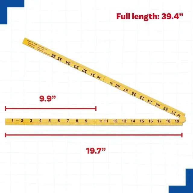 Alt view image 3 of 7 - Folding Meter Stick