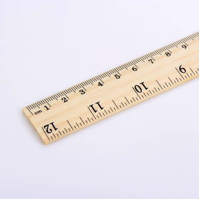 Alt view image 2 of 7 - eBoot 12 Pack Wood Rulers Dual Scale Student School Ruler 12 Inch/30 cm