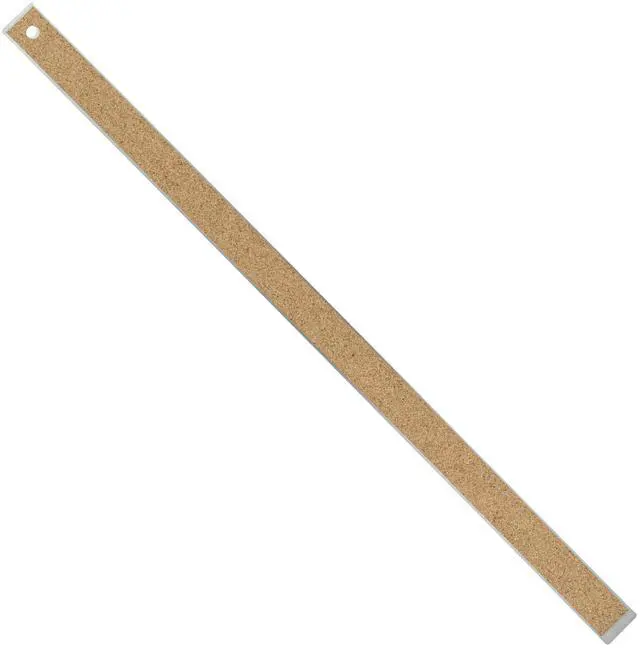 Alt view image 2 of 5 - 24" Stainless Steel Ruler with Non-Skid Cork Backing: 32 & 64 divisions per inch
