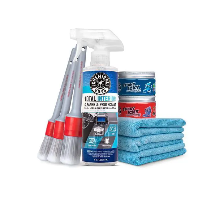 Alt view image 5 of 7 - 9-Piece Interior Car Cleaning Kit with Total Interior Cleaner