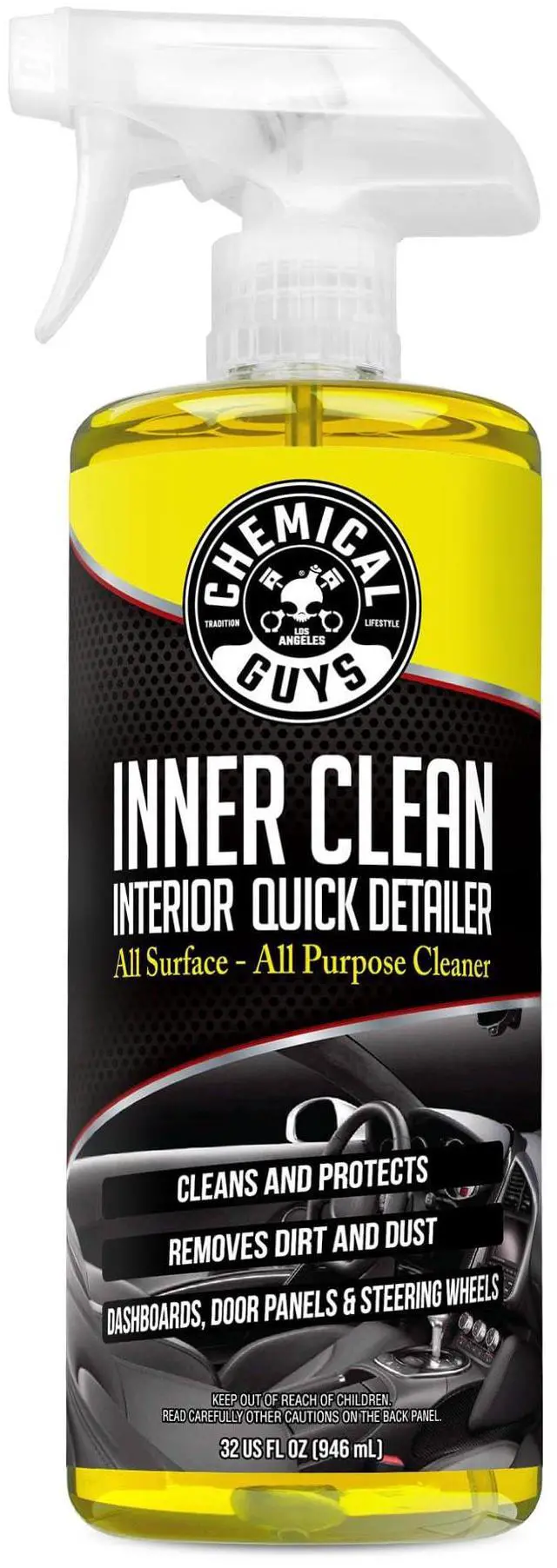 Main image of InnerClean Quick Detailer with Pineapple Scent, High Performance Interior and Dashboard Cleaner, Dust Repellent, Easy to Use Non Greasy Formula, 32 fl oz