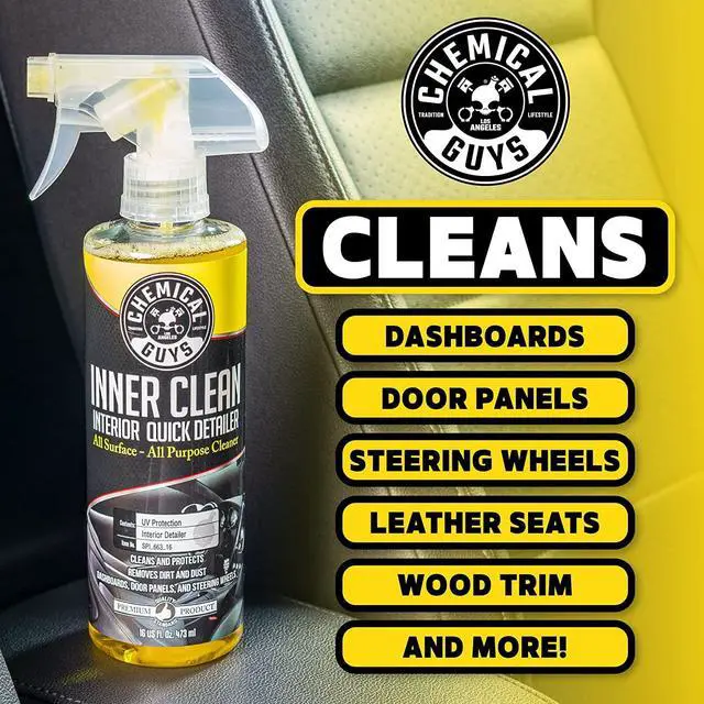 Alt view image 2 of 7 - InnerClean Quick Detailer with Pineapple Scent, High Performance Interior and Dashboard Cleaner, Dust Repellent, Easy to Use Non Greasy Formula, 32 fl oz