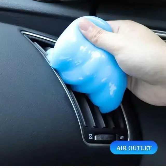 Alt view image 3 of 6 - Gunk Grabber Car Cleaning Gel Reusable Detail Slime Putty for Car Interior, Air Vents, Dashboard & Cup Holders Dust Cleaning Gel for Keyboard, Electronics & Office Non-Sticky Auto Detailing Tool