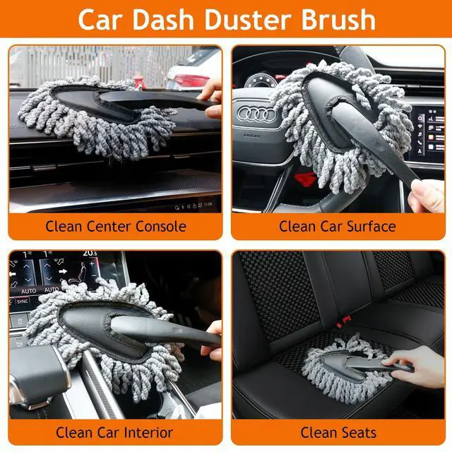 Alt view image 5 of 7 - Windshield Cleaner Tool, Car Detailing Kit Interior, Car Cleaning Kit Interior and Exterior Detail Brush, Auto Supplies & Accessories for Men Women
