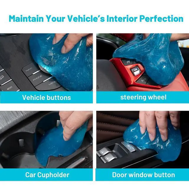 Alt view image 3 of 6 - Car Cleaning Gel for Car Detailing Cleaning Car Cleaning Putty Universal Car Cleaning Tools Car Slime Cleaner Dust Cleaning Gel Car Accessories Keyboard Cleaner Supplies