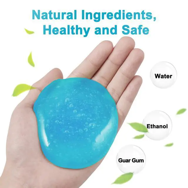 Alt view image 7 of 7 - Universal Car Cleaning Gel Detailing Putty, Car Goop Cleaner Car Interior Cleaner Putty, (Blue, 4Pack (22.4oz)), KC-245