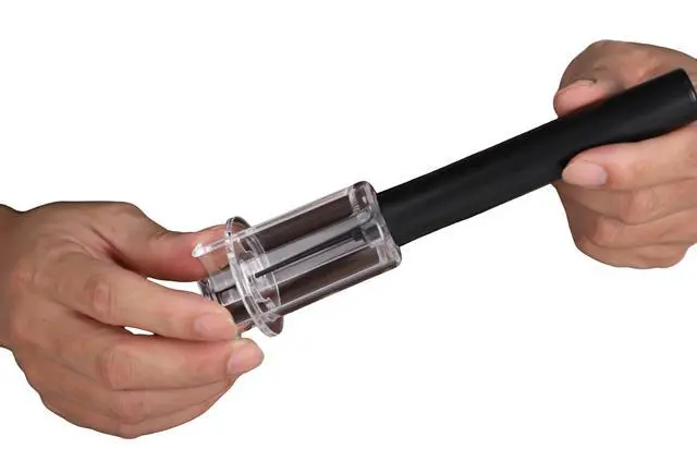 Alt view image 2 of 7 - Air Pressure Pump Bottle Opener With Foil Cutter,Efficient|Lightweight|Funny Wine Opener,Simple Cork Remover,Efficient Corkscrew Bottle Opener,Great For Wine Lovers,Perfect Wine Gift. (3)