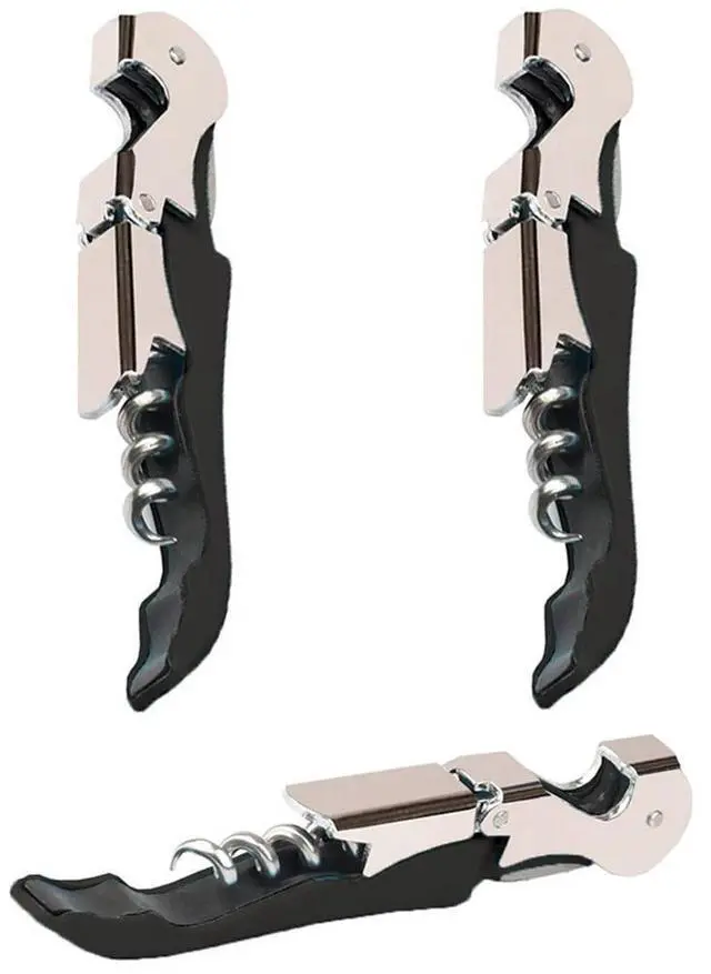 Main image of Professional Waiter Corkscrew Wine Openers Set(2PCS), Heavy Duty Stainless Steel Hinges Wine Key for Restaurant Waiters, Sommelier, Bartenders
