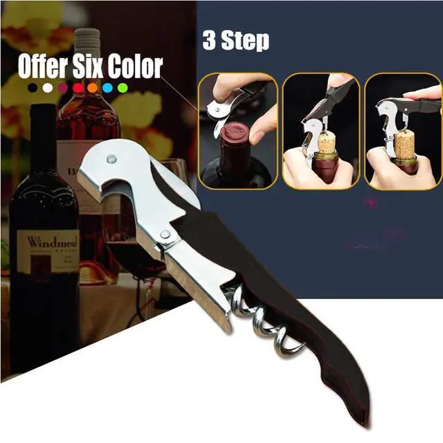 Alt view image 7 of 7 - Professional Waiter Corkscrew Wine Openers Set(2PCS), Heavy Duty Stainless Steel Hinges Wine Key for Restaurant Waiters, Sommelier, Bartenders
