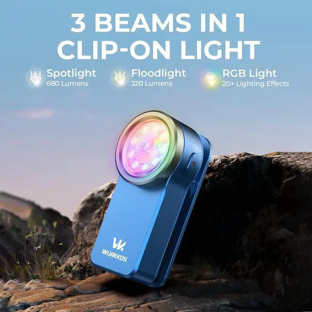 Alt view image 2 of 7 - HD03 EDC Flashlight Rechargeable Clip-on Light 90 High CRI