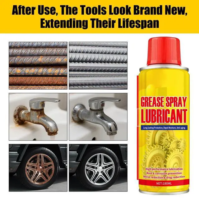 Alt view image 3 of 7 - Anti Rust Remover Lubricant Spray,Rust Remover for Metal,Multi-Purpose Penetrating Oil for Protect & Restore,Fast-Acting Lubricant Rust Dissolver for Vehicles, Tools, Chains, Bolts and Hinges