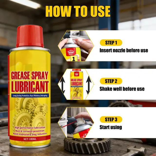 Alt view image 7 of 7 - Anti Rust Remover Lubricant Spray,Rust Remover for Metal,Multi-Purpose Penetrating Oil for Protect & Restore,Fast-Acting Lubricant Rust Dissolver for Vehicles, Tools, Chains, Bolts and Hinges