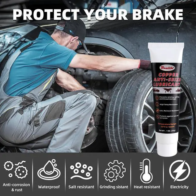 Alt view image 2 of 7 - Copper Anti Seize Thread Lubricant 1 oz High Temp Anti-Seize Grease