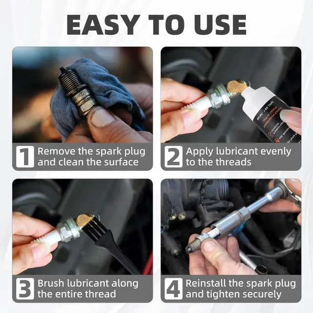Alt view image 6 of 7 - Copper Anti Seize Thread Lubricant 1 oz High Temp Anti-Seize Grease