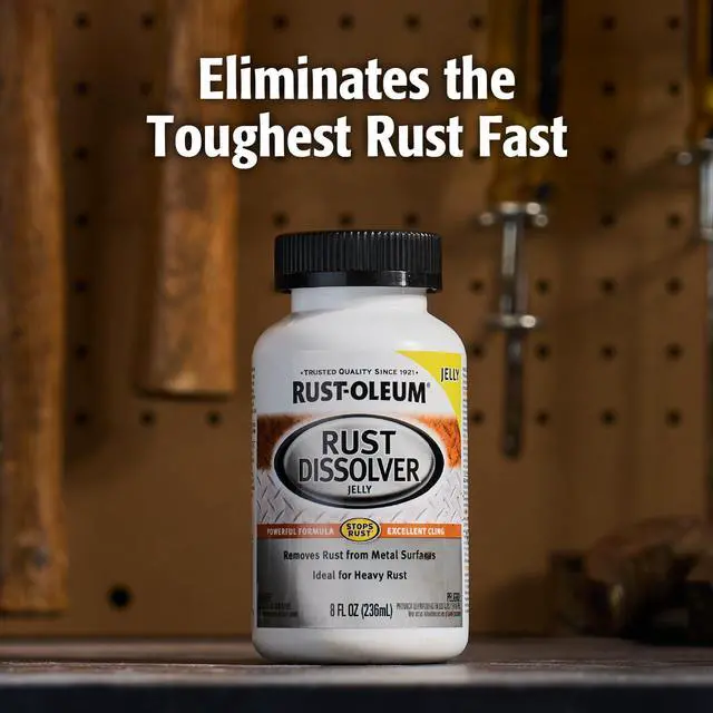 Alt view image 3 of 7 - Rust Dissolver Jelly | Heavy-Duty Corrosion Remover for Metal Tools, Cars, Bikes, Grills, Bolts, Firearms & More | 8 oz