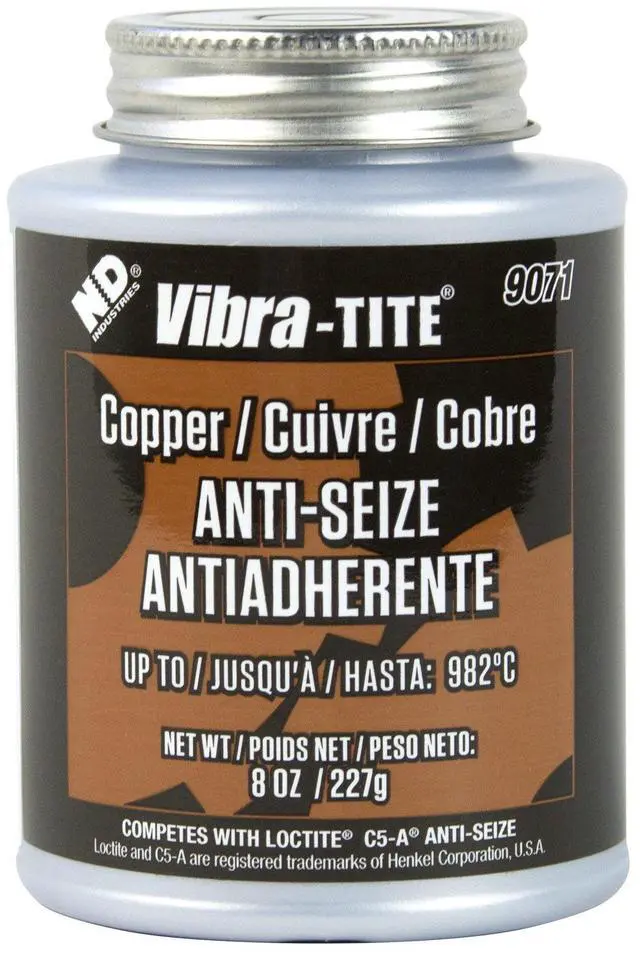 Main image of 907C Copper Anti-Seize Lubricant Compound, 8 oz Jar with Brush