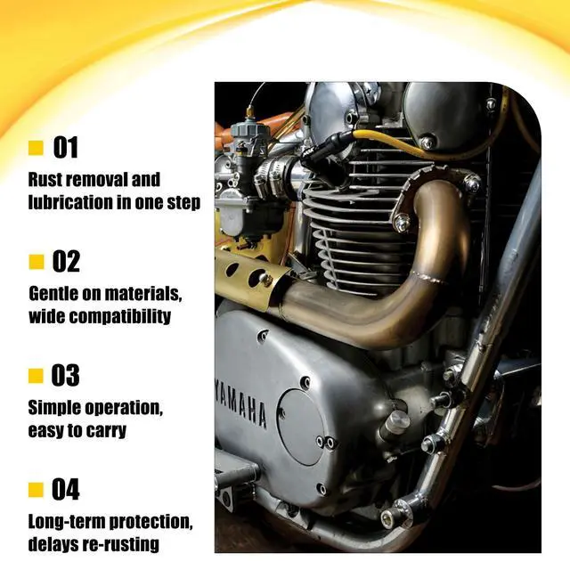 Alt view image 3 of 7 - 2Pcs Anti-Rust Lubricant Spray & Rust Remover, Rust Remover Spray for Metal, Multi-Purpose Fast-Acting Powder Remover Sprays for Vehicles, Tools, Chains
